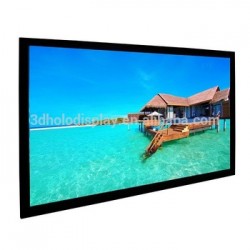 120" FIXED FRAME PROJECTION SCREEN (SOFT WHITE PVC FABRIC)