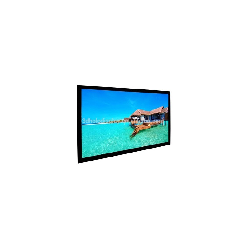 120" FIXED FRAME PROJECTION SCREEN (SOFT WHITE PVC FABRIC)