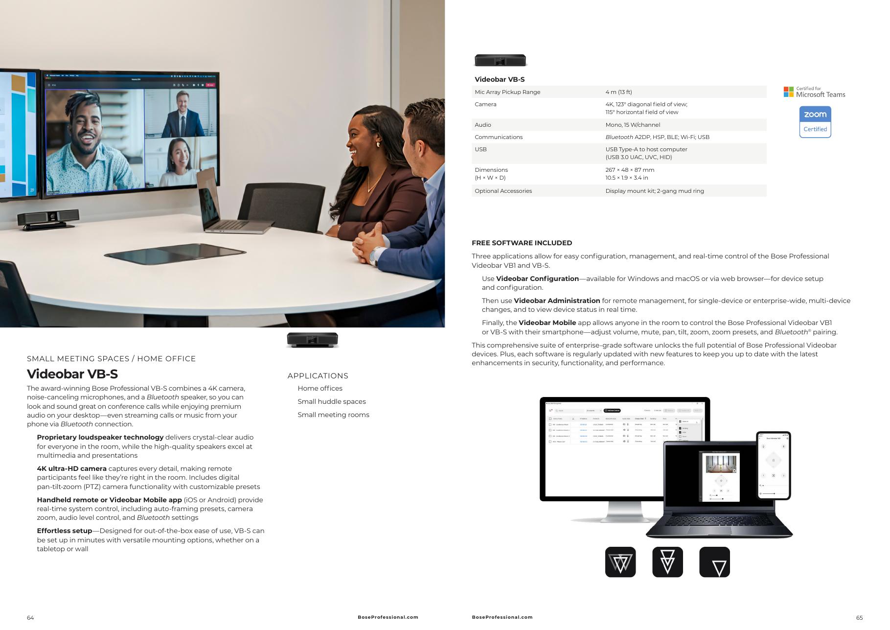Bose Professional Videobar conferencing