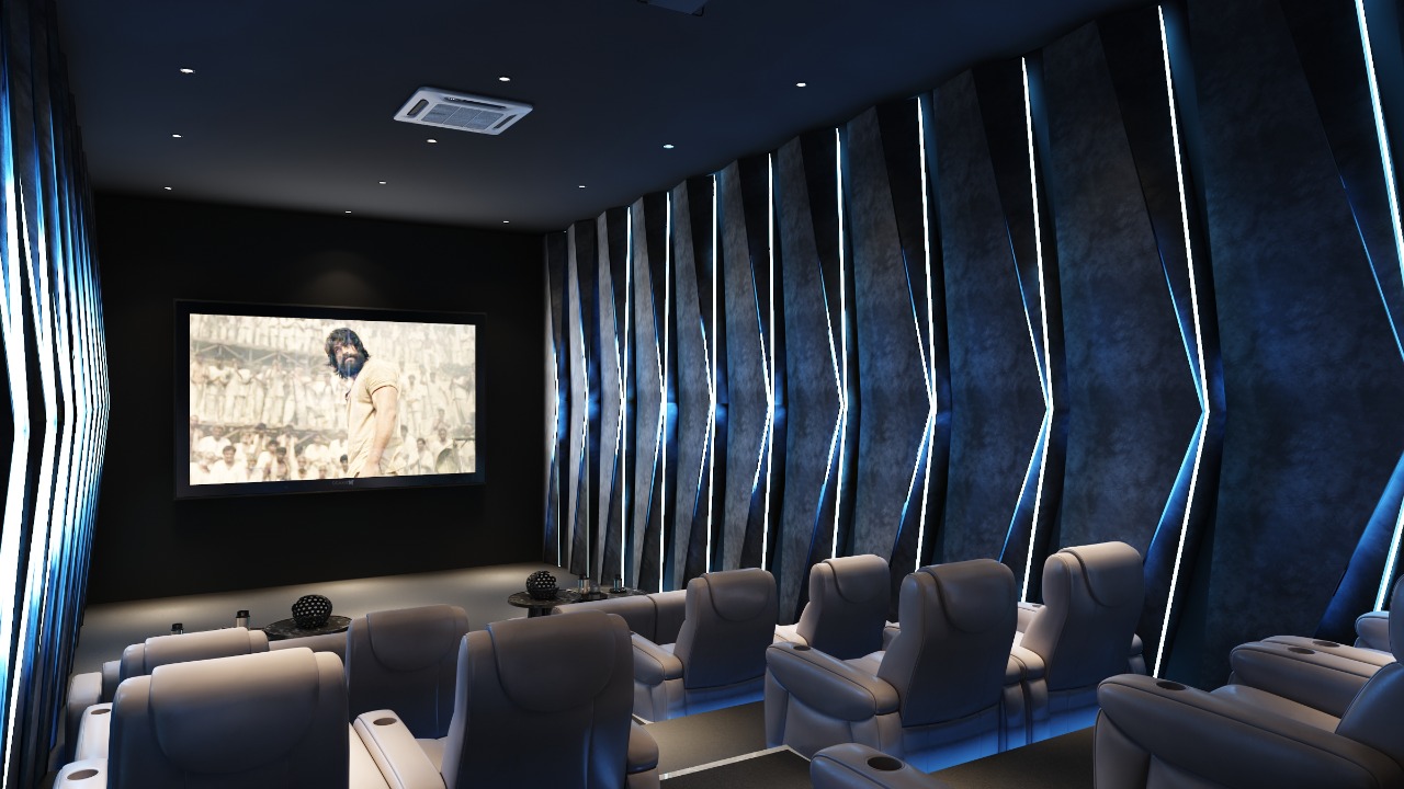 Sahej India home cinema design visualisation